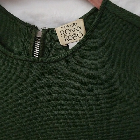 Torn by Ronny Kobo Green Dress - Picture 2 of 3